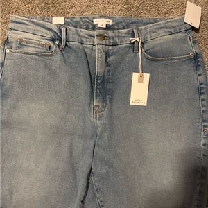 Good American Women's Sky Blue High Rise Jeans